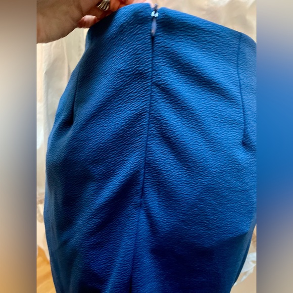 💃 Blue Floral Embroidered Mini Skirt Sz S - Picture 7 of 12